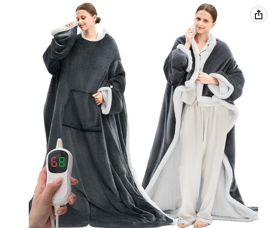 Grey Heated Robe