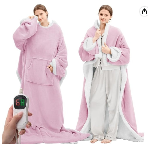 Pink Heated Robe